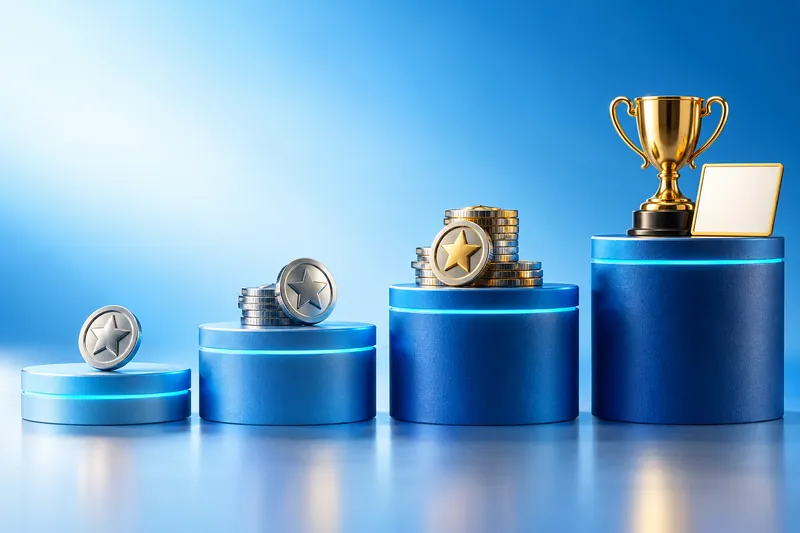 Go4Games 4Club vernostný program s úrovňami mincami a pohárom