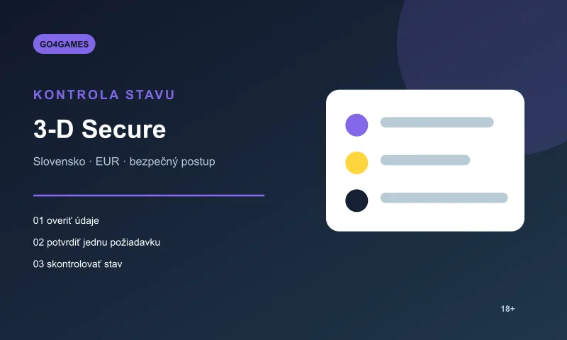 Kontrola stavu platby 3-D Secure v Go4Games