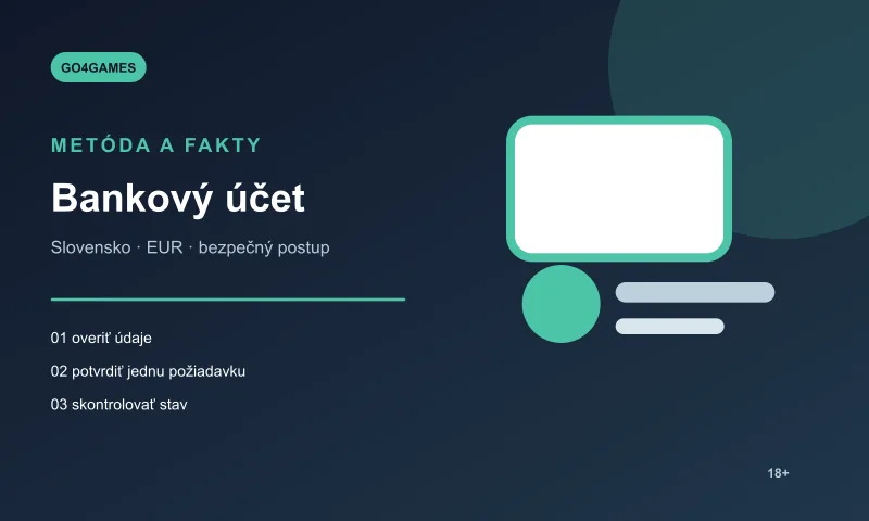 Go4Games bankového účtu v platobnej sekcii