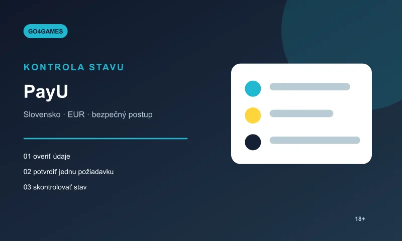 Kontrola stavu platby PayU v Go4Games