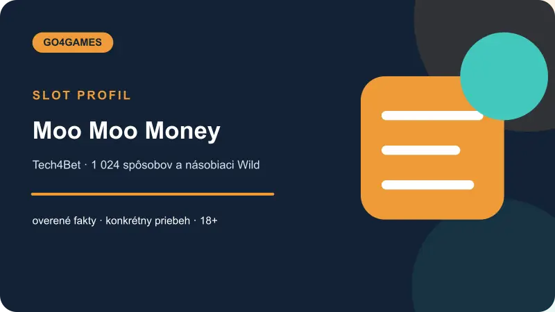 Moo Moo Money – originálny vizuál profilu Go4Games