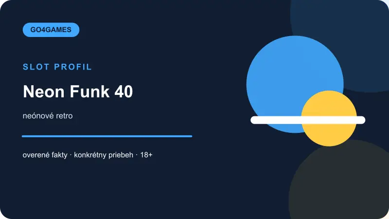 Neon Funk 40 – herný motív a symboly