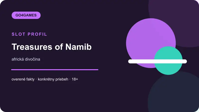 Treasures of Namib – herný motív a symboly